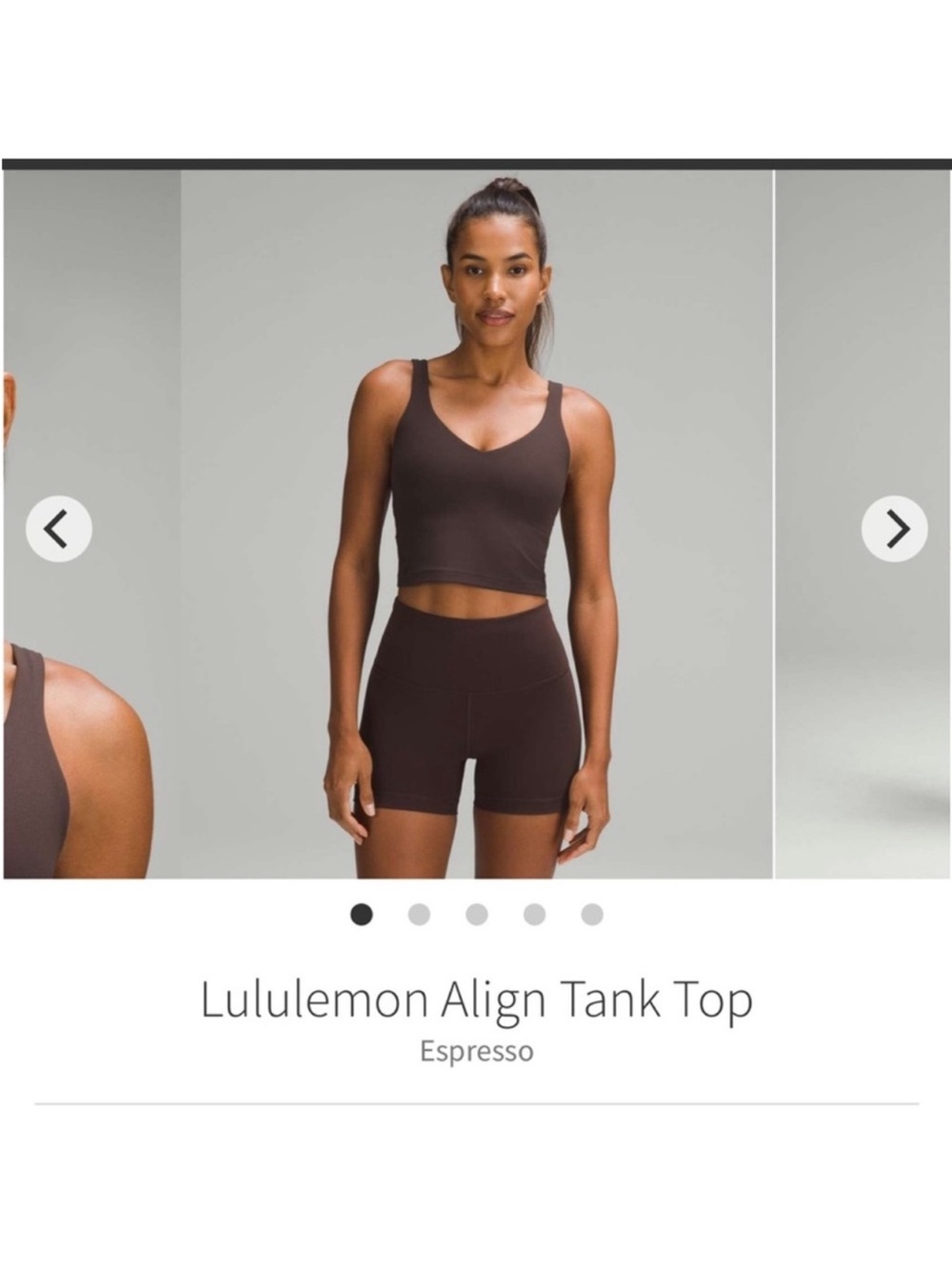 Lululemon Align Tank Top *Nulu Espresso Brown Sz 6